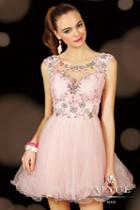 Alyce Paris - 3593 Short Dress In Light Pink