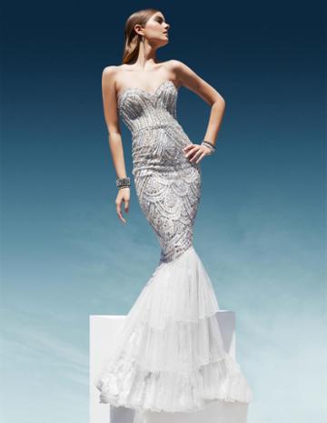Terani Couture - 1611gl0461a Beaded Sweetheart Mermaid Dress