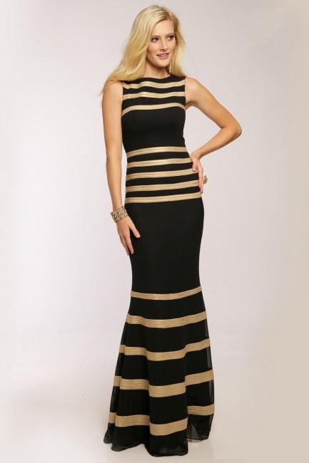 Jovani - Bateau Neckline Mermaid Evening Dress Jvn99244