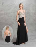 Aspeed - L1360 V-back Jersey Dazzling Evening Gown