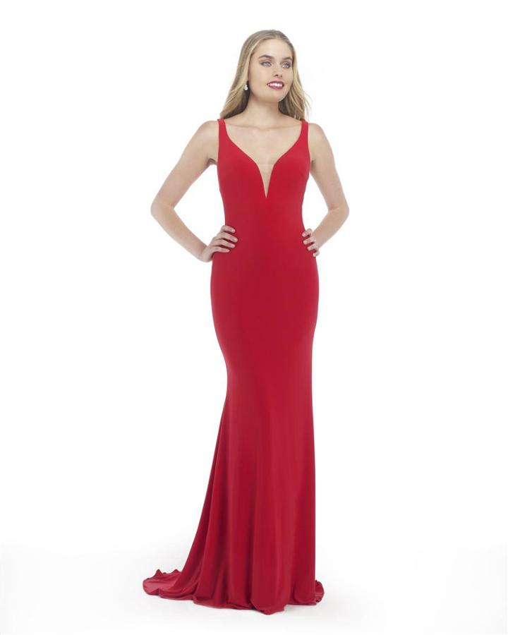 Morrell Maxie - 15799 Sleeveless Draping Garland Sheath Gown