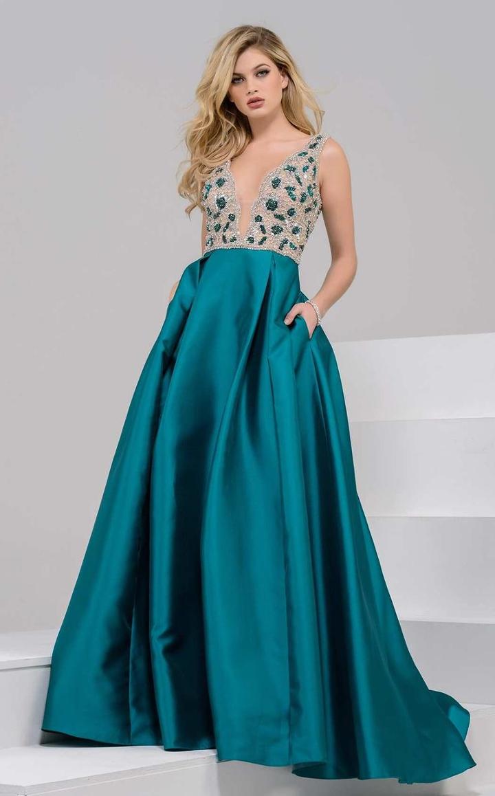 Jovani - 47234 Sparkling Embellished Evening Gown