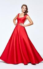 Tarik Ediz - 93127 Jewel Ornate Scooped Taffeta Gown
