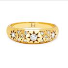 Logan Hollowell - New! Pave Star Set Rounded Ring Large