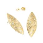 Nina Nguyen Jewelry - Petite Marquise Gold Studs