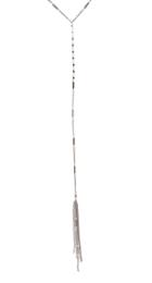 Heather Gardner - Desert Sunshine Lariat In Gold Or Silver W/ Jet Black Crystal