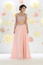 May Queen - Mq1437 Bead Embellished Two Piece Gown