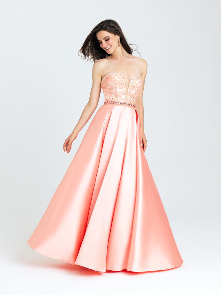 Madison James - 16-326 Dress In Coral