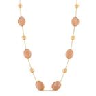 Tresor Collection - Moonstone Oval Necklace In 18k Yellow Gold