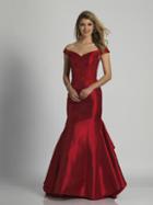 Dave & Johnny - A6310 Off-shoulder Embellished Mermaid Gown