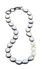 Nina Nguyen Jewelry - Over The Moon Gold & Oxidized Necklace