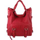 Joelle Hawkens By Treesje - Highland Tall Satchel Perforated Cow Leather / Pepper