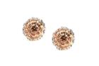 Tresor Collection - Lattice Flower Earrings In 18k Rose Gold
