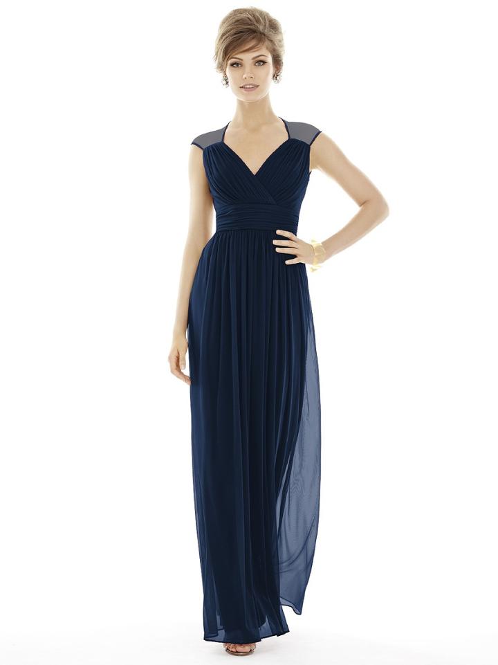 Alfred Sung - D693 Bridesmaid Dress In Midnight