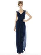 Alfred Sung - D693 Bridesmaid Dress In Midnight