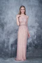 Nina Canacci - 8141 Sheer Beaded Sleeveless Evening Gown
