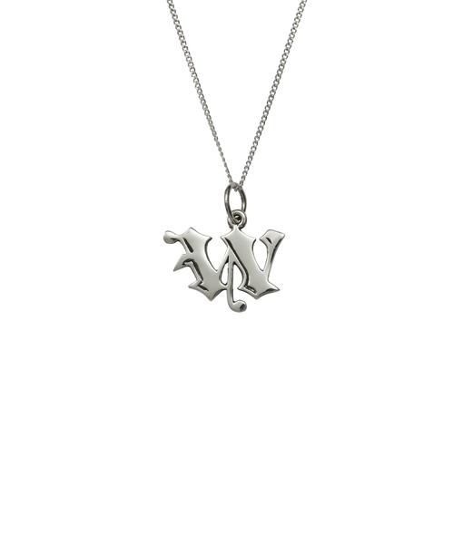 Femme Metale Jewelry - Love Letter W Charm Necklace