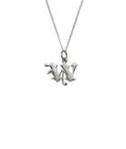 Femme Metale Jewelry - Love Letter W Charm Necklace