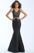 Madison James - 18-703 Two-piece Lace Bodice Sculpted Mermaid Gown