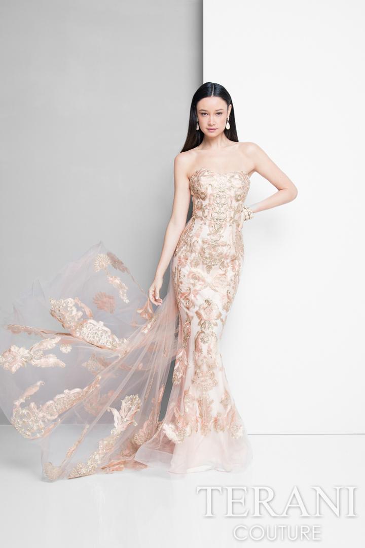 Terani Evening - Glamorous Strapless Mermaid Gown 1713e3346