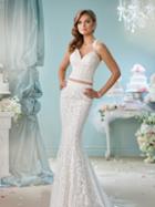 Enchanting By Mon Cheri - 116135 Two Piece Lace Queen Anne Trumpet Dress