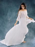 Wilderly Bride By Allure Bridals - F110 Sheer Off Shoulder Wedding Gown