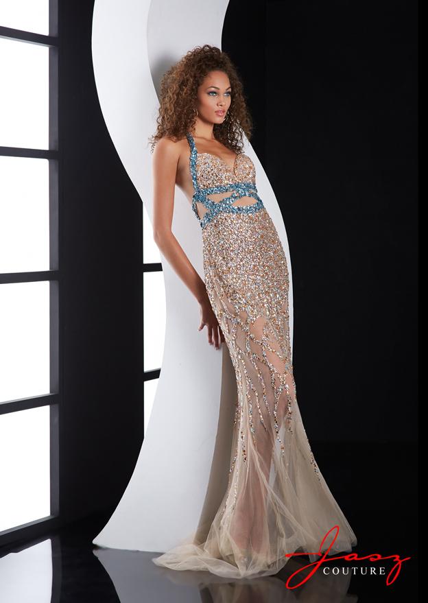 Jasz Couture - 5061 Dress In Nude