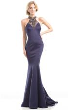 Johnathan Kayne - 7000 Beaded High Halter Mermaid Dress