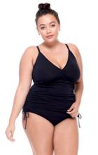 Curve Swimwear - Emme Tankini Top 397dd/eblck