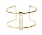 Rachael Ryen - Baguette Cuff Bracelet In Gold