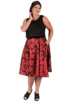 Celebrations By Sydney's Closet - Ce1603 Scoop Neck Floral Print Dress