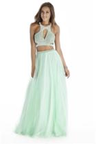 Jolene Collection - 17049 Two Piece Bejeweled A-line Dress