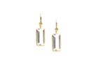 Tresor Collection - 18k Yellow Gold Earring With Crystal Quartz And Champagne Diamond Default Title