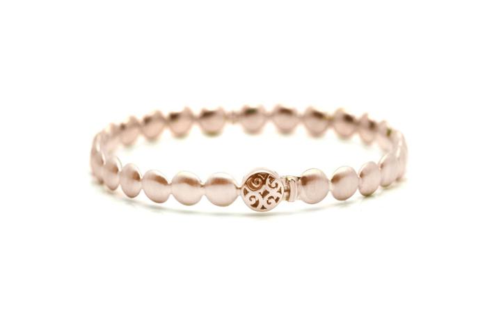 Tresor Collection - Lente Bangle In 18k Rose Gold With Satin Finish