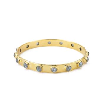 Margaret Elizabeth - 16 Stone Bangle Labradorite