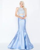 Mac Duggal - 66432m Two Piece Halter Beaded Trumpet Gown