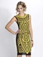 Baccio Couture - Cleopatra - 3169 Mesh Painted Short Dress