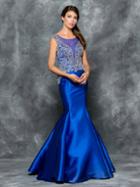 Colors Dress - 1655 Illusion Scoop Neck Mermaid Dress