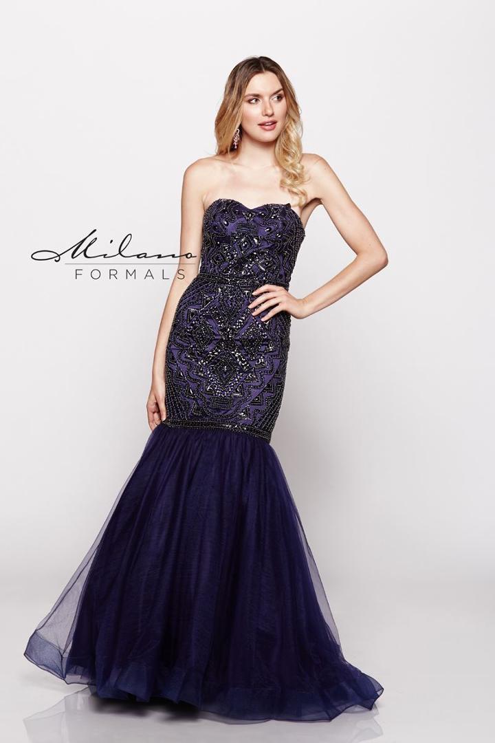 Milano Formals - Bejeweled Mermaid Evening Gown E2022
