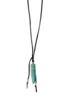 Heather Gardner - Crystal Turquoise Horn Necklace