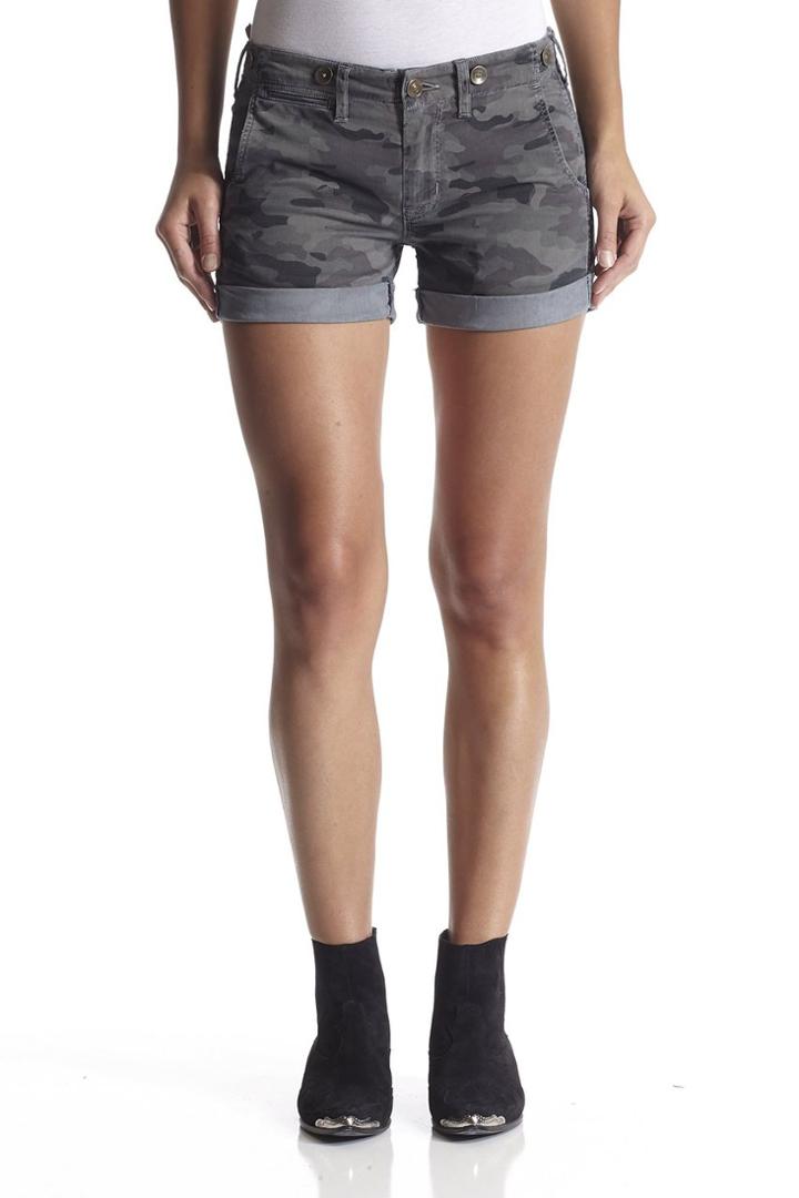 Hudson Jeans - W678wki Bella Slouch Rolled Trsr Short In Deployed Camo