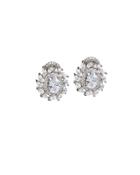 Cz By Kenneth Jay Lane - Oval And Marquise Stud Earrings