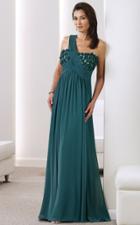 Montage By Mon Cheri - 211907 Long Dress In Spruce