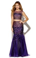 Jolene Collection - 16190 Two-piece Illusion Trumpet Gown