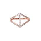 Rachael Ryen - Chevron Pave Ring - Rose Gold