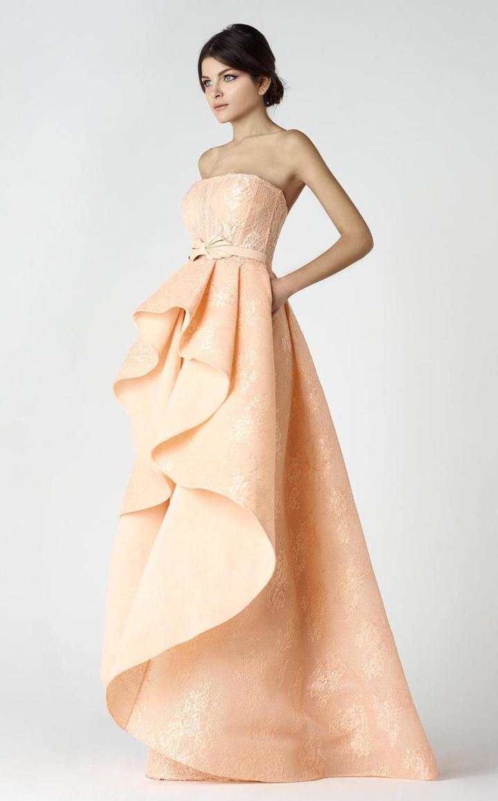 Saiid Kobeisy - Ruffled High-low Gown 2908