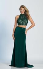 Dave & Johnny - A5325 Beaded High Halter Sheath Dress