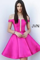 Jovani - Jvn62742 Fitted Off-shoulder A-line Cocktail Dress