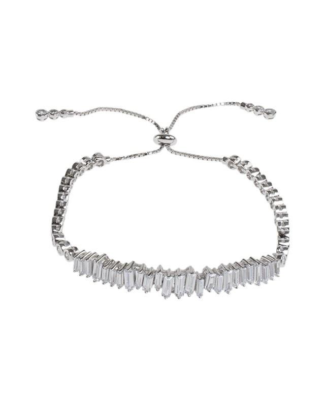Cz By Kenneth Jay Lane - Baguette Bolo Bracelet