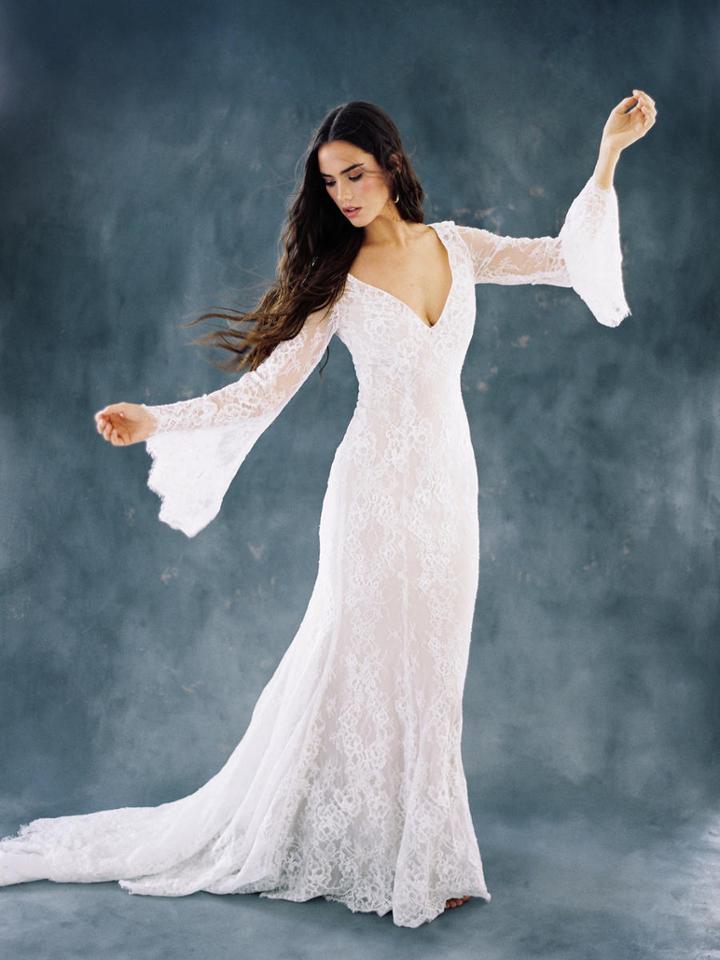 Wilderly Bride By Allure Bridals - F108 Long Bell Sleeve Bridal Gown